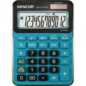 Kalkulačka Sencor SEC 372T -  displej 12 míst / modrá