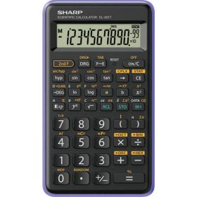 Kalkulačka Sharp EL 501 -  černo-fialová