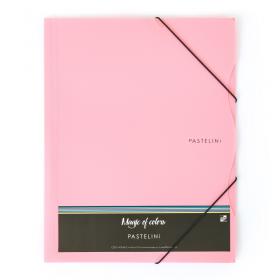 Spisové desky A4 s gumou PASTELINY Růžové