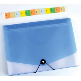 Spisovka s přihrádkami Opaline -  modro/bílá