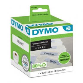 Štítky pro DYMO LabelWritter  -  50 x 12 mm / na závěsné desky papírové / 1 x 220 ks