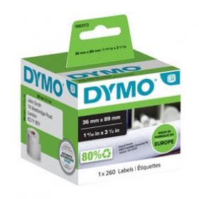 Štítky pro DYMO LabelWritter  - 89 x 36 mm / adresové papírové / 1 x 260 ks