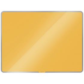 Tabule magnetická skleněná Leitz COSY - 80 x 60 cm / teplá žlutá