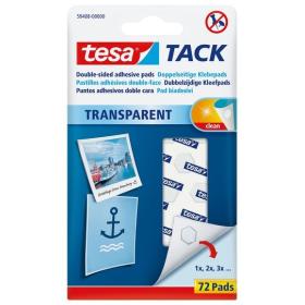 Tesa TACK oboustranně lepicí polštářky / transparentní -/72 ks