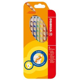 Trojhranné pastelky STABILO EASYcolors -  6 barev / pro leváky