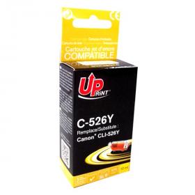 UPrint kompatibilní ink s CLI526Y, yellow, 10ml, C-526Y, s čipem, pro Canon Pixma MG5150, MG5250, MG6150, MG8150