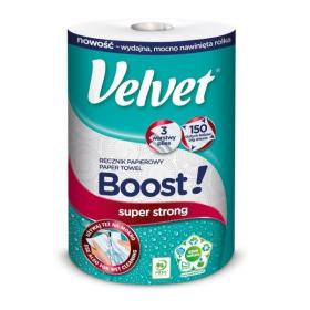 Utěrky papírové Velvet Boost - 150 útržků / třívrstvé