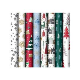 Vánoční balicí papír - mix 3 / 70 x 200 cm