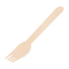 Vidlička dřevěná - 16 cm / 10 ks