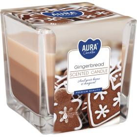 Vonná svíčka tříbarevná - Gingerbread