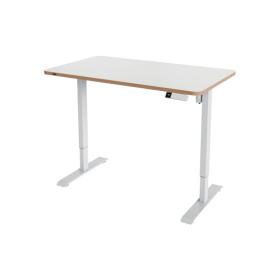 Výškově nastavitelný elektrický stůl Leitz Ergo – 120 x 70 cm / bílá