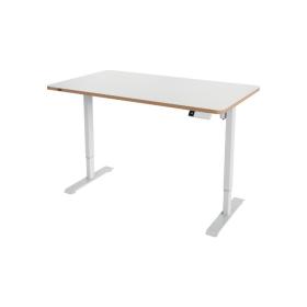 Výškově nastavitelný elektrický stůl Leitz Ergo – 140 x 80 cm / bílá