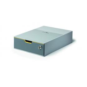 Zásuvkový box VARICOLOR® SAFE - 1 zásuvka + zámek / šedá