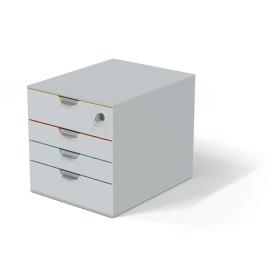 Zásuvkový box VARICOLOR® SAFE - 4 zásuvky + zámek / bílá