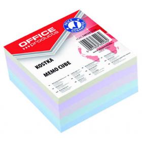 Záznamní kostky barevné Office Products  - 8,5 cm x 8,5 cm x 4 cm / lepená vazba