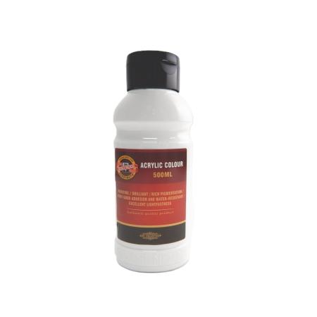 Akrylová barva 500 ml - bílá