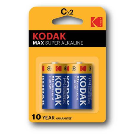 Baterie Kodak alkalické  -  baterie mono článek malý R14 / 2ks