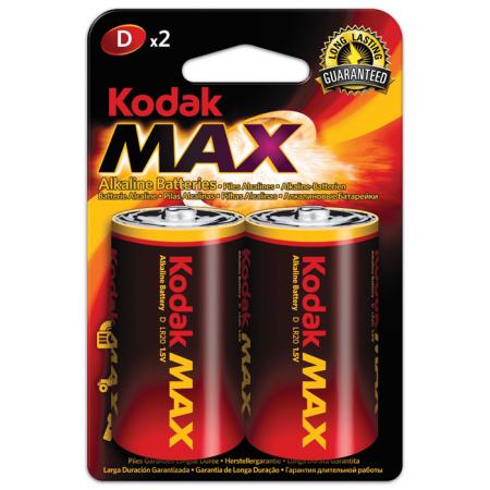 Baterie Kodak alkalické  -  baterie mono článek velký R20 / 2 ks