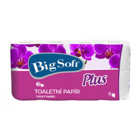 Toaletní papír Big Soft Plus  - 8 / bílá