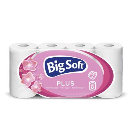 Toaletní papír Big Soft Plus  - 8 / bílá