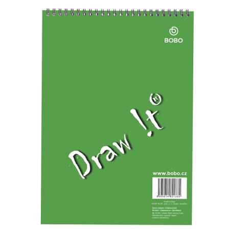 Blok BOBO s horní vazbou  -  A4 / čtvereček