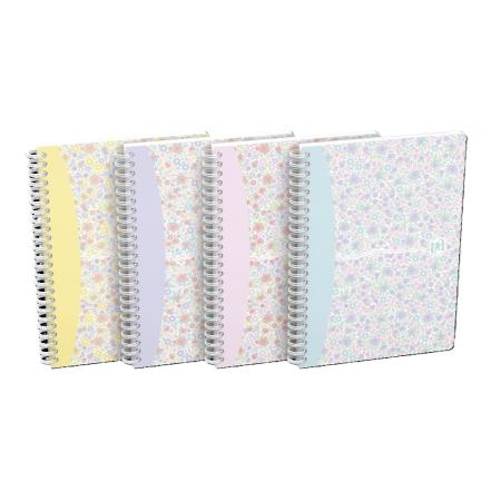 Blok Oxford Floral - A5 / linka / 60 listů / mix motivů