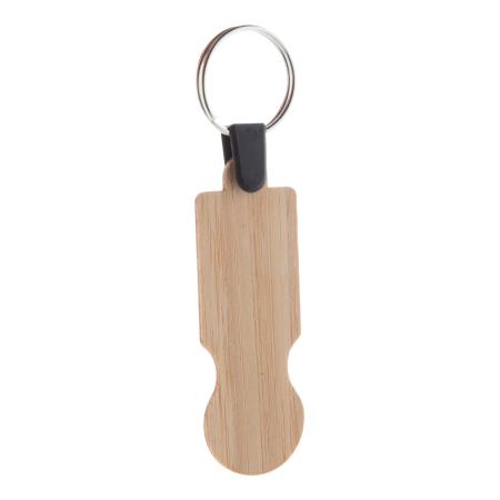 BooCart přívěšek na klíče se žetonem z bambusu