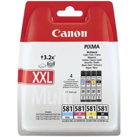 Canon originální ink CLI-581XXL BK/C/M/Y MULTI, 1998C006, CMYK