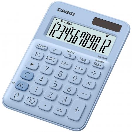 Kalkulačka Casio MS 20 UC - displej 12 míst / sv.modrá