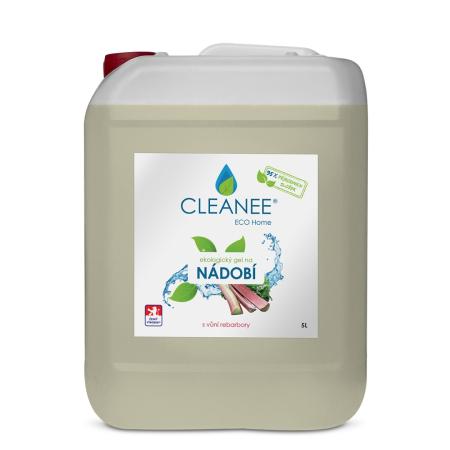 CLEANEE EKO gel na nádobí - rebarbora / 5 l