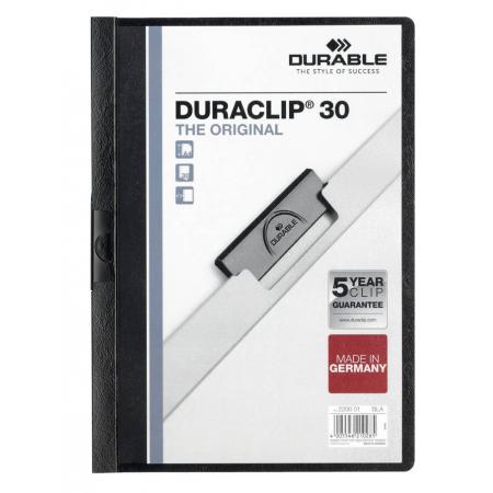 Desky A4 Duraclip  -  kapacita 30 listů / černá