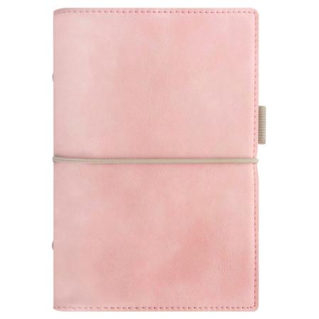 Diář Filofax Domino Soft - osobní / 95 x 171 mm / pastelová růžová