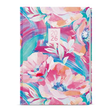 Diář LAMINO - B6 / týdenní / růžová