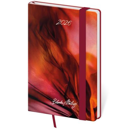 Diář VARIO Matragi - týdenní kapesní / red