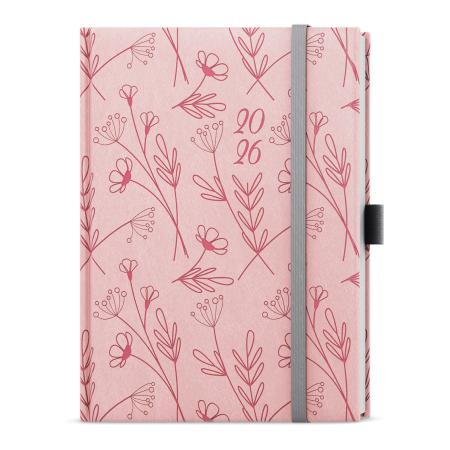 Diář VIVELA EXTRA - B6 / denní / kvítí