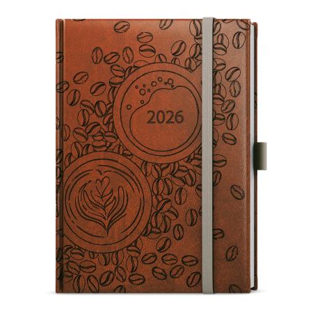 Diář VIVELA EXTRA B6 - týdenní / Káva