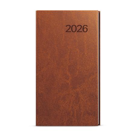 Diář VIVELLA - týdenní kapesní / hnědá