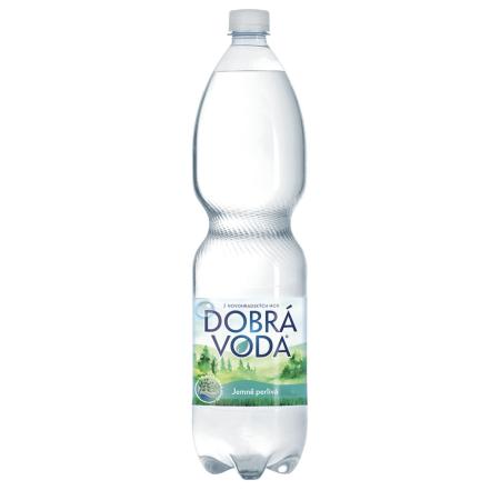 Dobrá voda bez příchutě  -  jemně perlivá / 1,5 l