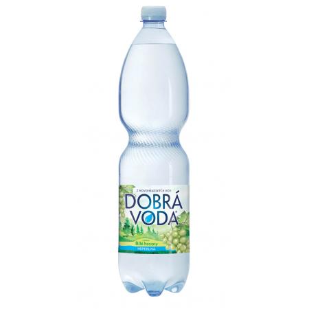 Dobrá voda s příchutí -   bílé hrozny / neperlivá / 1,5 l