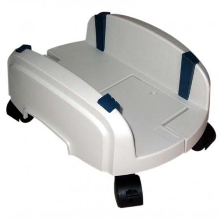 Držák PC na zem, nastavitelná šířka, šedý, plast, šířka 15,5 - 25,5 cm, šedá, PC