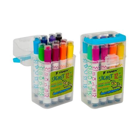 Popisovač Signet s razítkem - 12 ks