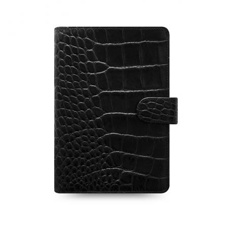 Filofax Classic Croc osobní týdenní 2021 černá