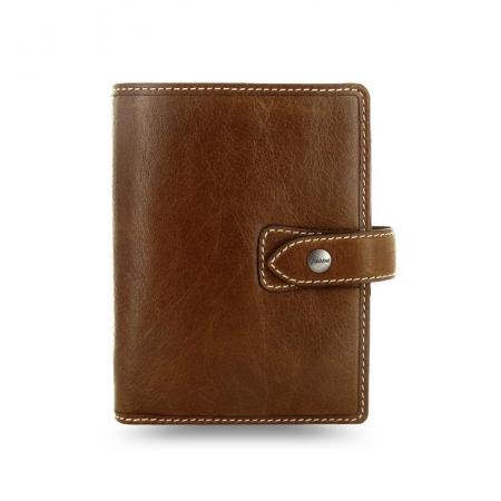Filofax Malden A7 kapesní týdenní oříškově hnědá