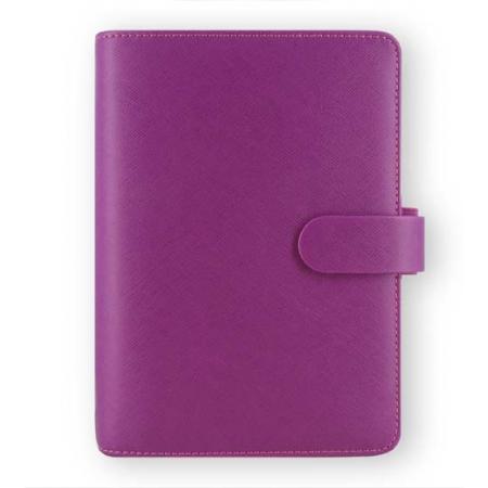 Diář Filofax Saffiano -  osobní / 95 x 171 mm / malinová