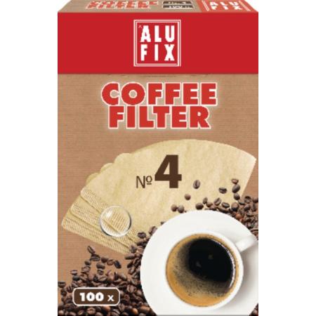 Filtry na kávu Alufix  -  č. 4 / 80 ks