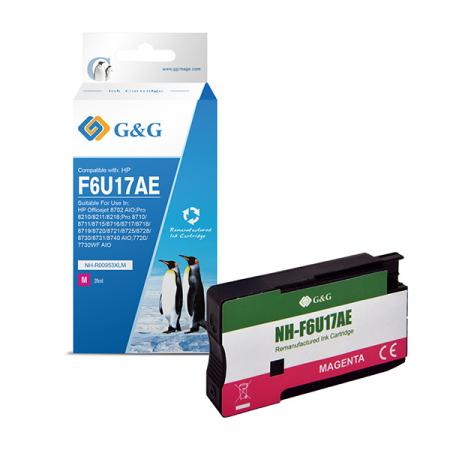 G&G kompatibilní ink s F6U17AE, HP 953XL, magenta, 1600str., NH-R00953XLM, pro HP "Officejet Pro 8210/8211/8218
