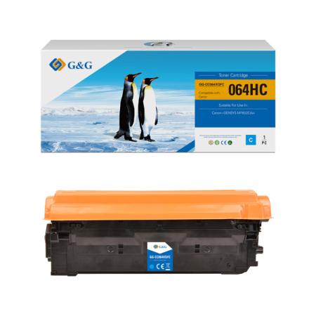 G&G kompatibilní toner s 064 H C, cyan, 10500str., NT-CC064XQFC-RC, high capacity, pro Canon i-SENSYS MF832Cdw, N