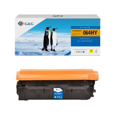 G&G kompatibilní toner s 064 H Y, yellow, 10500str., NT-CC064XQFY-RC, high capacity, pro Canon i-SENSYS MF832Cdw, N
