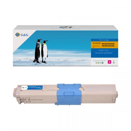 G&G kompatibilní toner s 44973534, magenta, 1500str., NT-COC301FM, pro OKI C301, C321, MC332, MC342, N