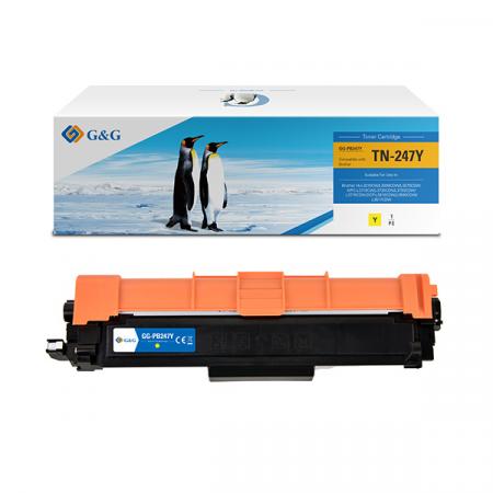 G&G kompatibilní toner s TN247Y, yellow, 2300str., NT-PB247Y, pro Brother DCP-L3510CDW, DCP-L3550CDW, HL-L3210CW, HL-L3270CDW,  N